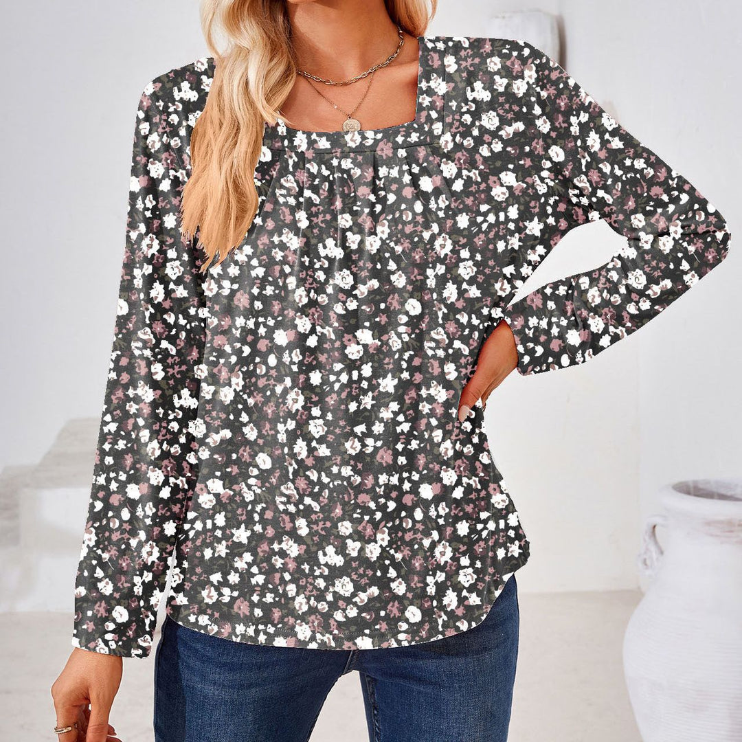 Chic Floral Print Elegant Blouse for Women