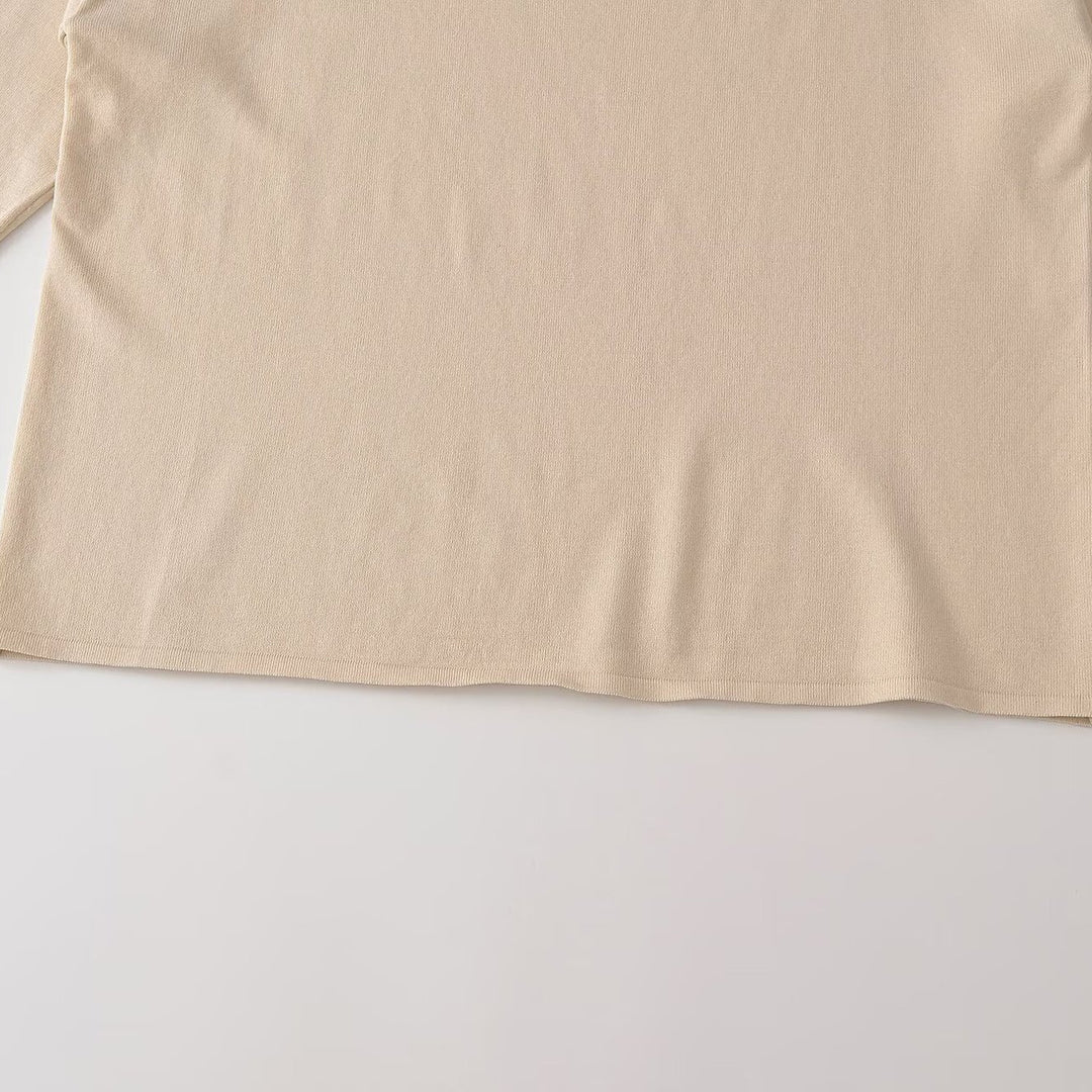 Women's Oversize Sweatshirt with deep round neckline and dropped shoulder Amarae