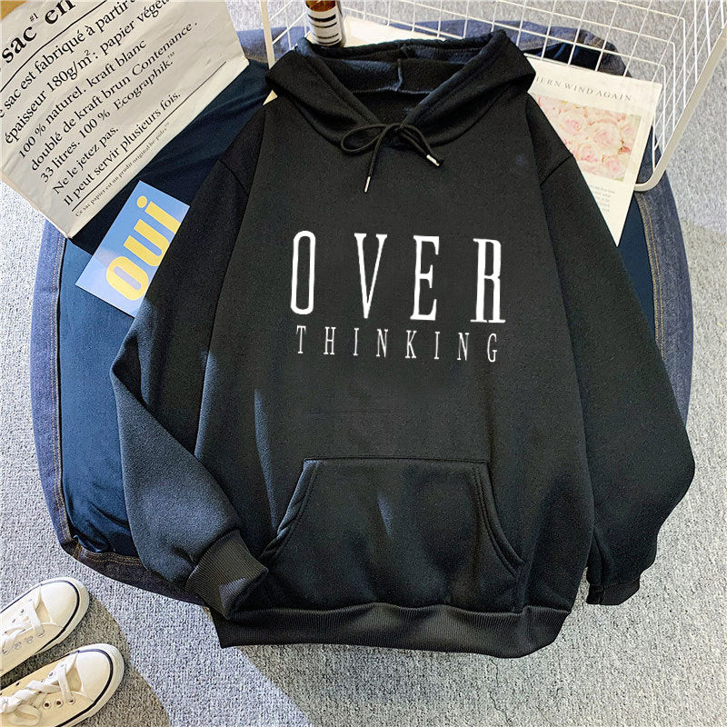 Women's hoodie with creative typography design Chic & Stil