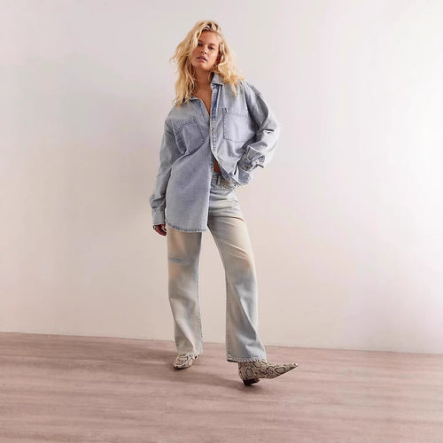 Women Oversized Denim Shirt Amarae