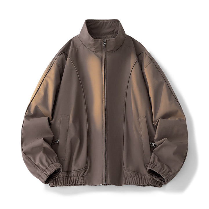 Custom women's transition jacket with elastic waist and practical pockets Lune London