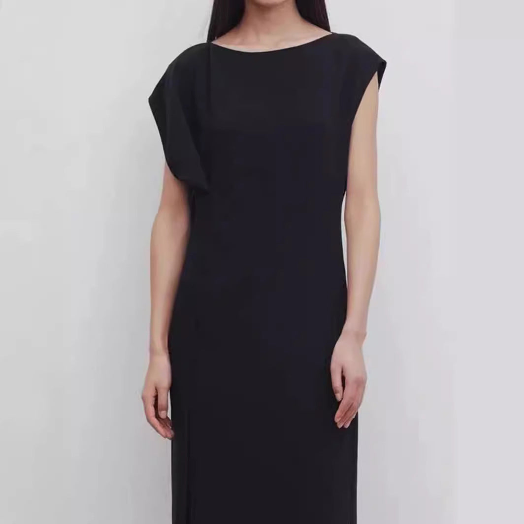 Robe midi fluide pour femmes avec décolleté réduit Chic & Stil