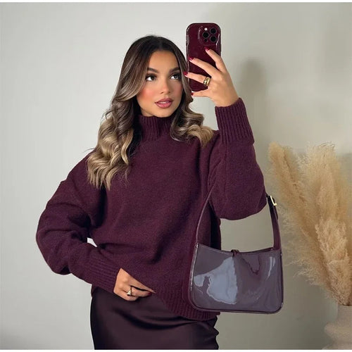Cozy turtleneck sweater for ladies Amarae