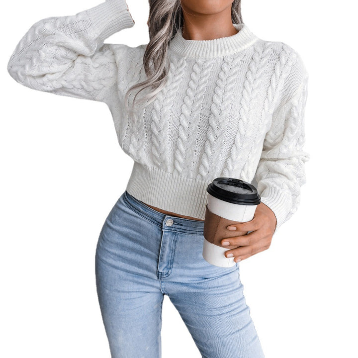 Pull en maille confortable pour femmes avec un motif en relief et une coupe ajustée Chic & Stil