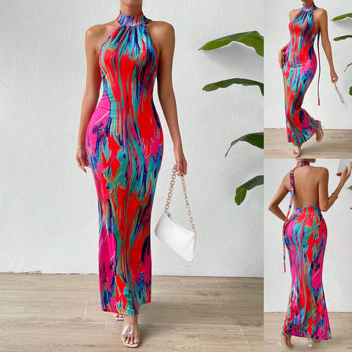 Amarae high neck bodycon maxi dress
