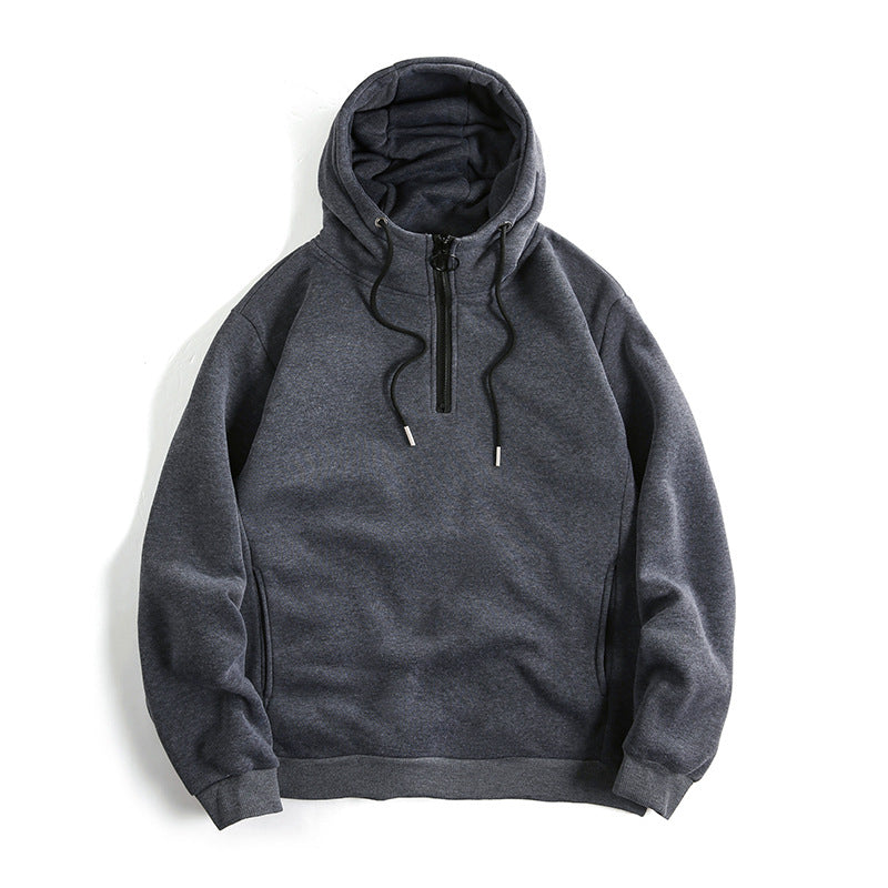 Trendy ladies hoodie with half zipper and soft inner lining Lune London