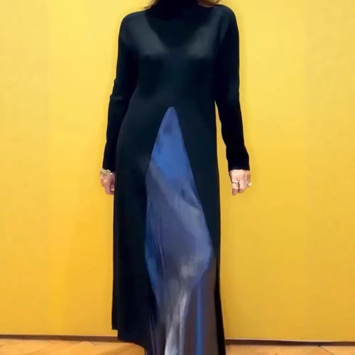 Robe Maxi Élégante pour Femme avec Fente Latérale Raffinée Chic & Stil