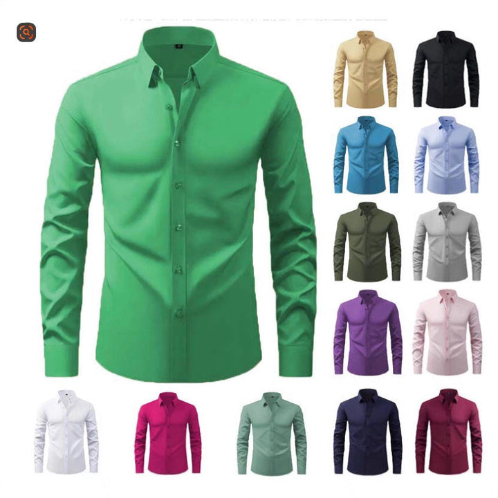 Men's Long-Sleeve Shirt with Innovative Cut and Modern Design Lune London