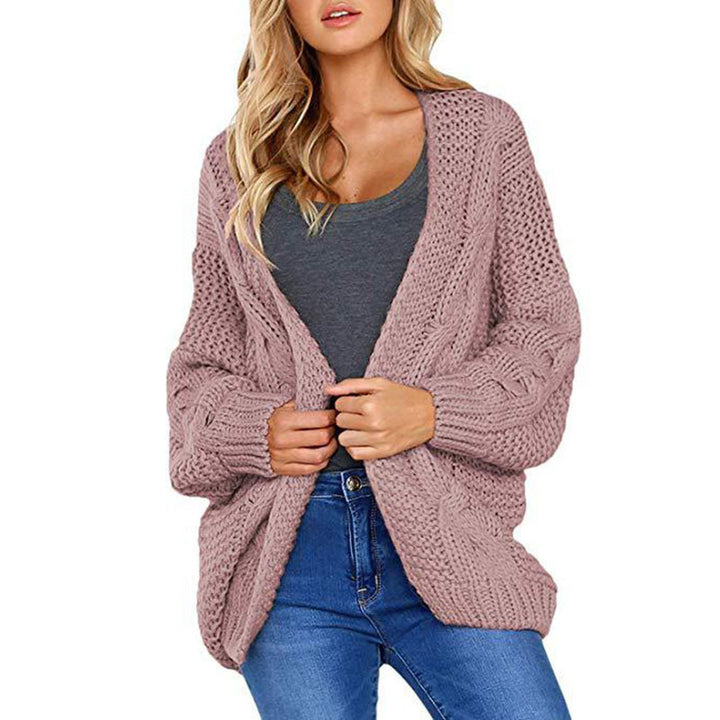 Chunky knit jacket for women with a relaxed fit and voluminous sleeves Lune London
