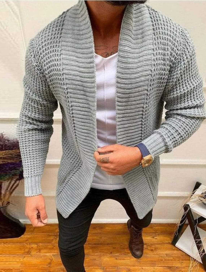 Men's knit jacket with modern fit Lune London