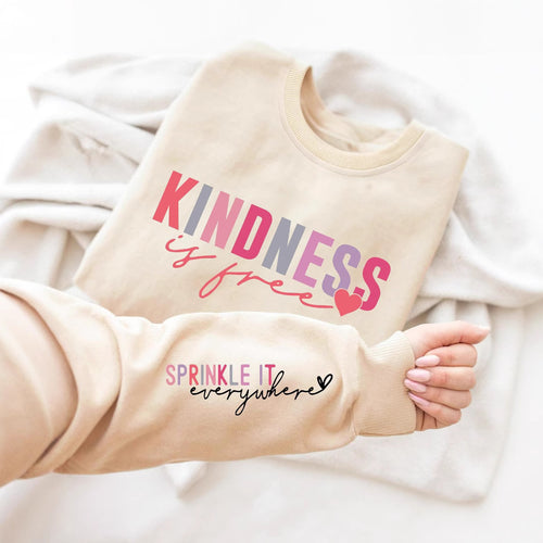 Women’s sweatshirt with inspirational lettering and comfortable fit Amarae