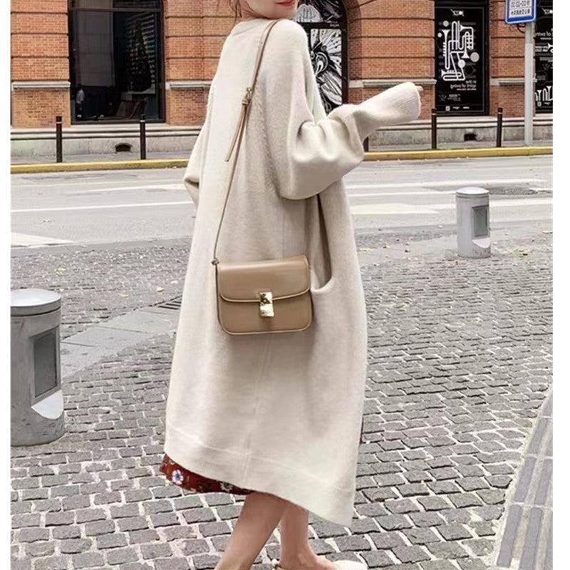 Manteau en tricot oversize pour femmes avec poches et coupe décontractée Chic & Stil