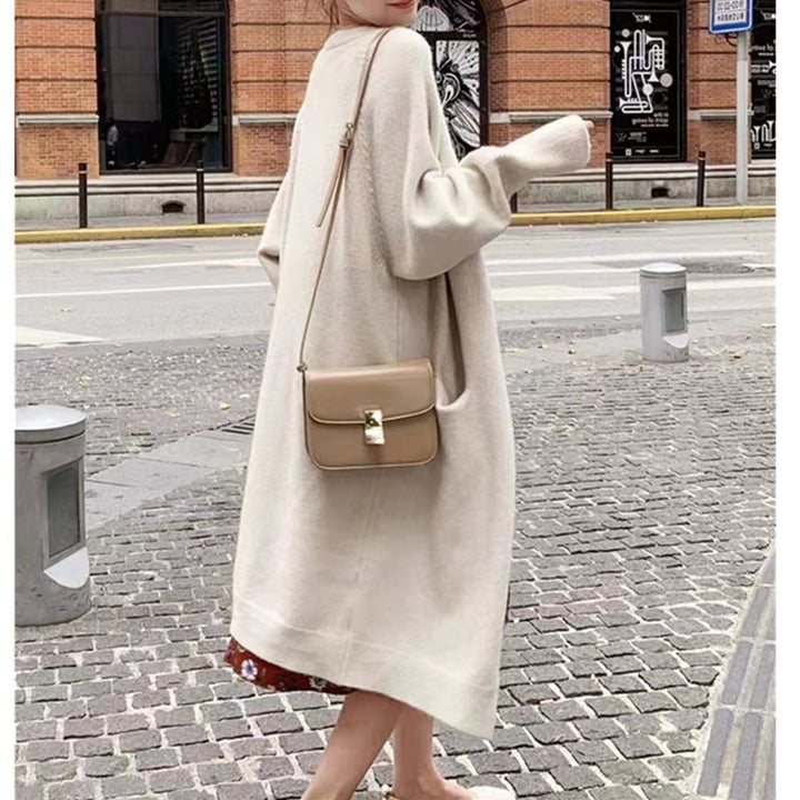 Manteau en tricot oversize pour femmes avec poches et coupe décontractée Chic & Stil