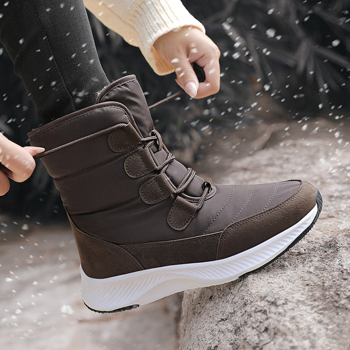 Women Insulated Padded Winter Boots with Insulation and Non-Slip EVA Sole Amarae