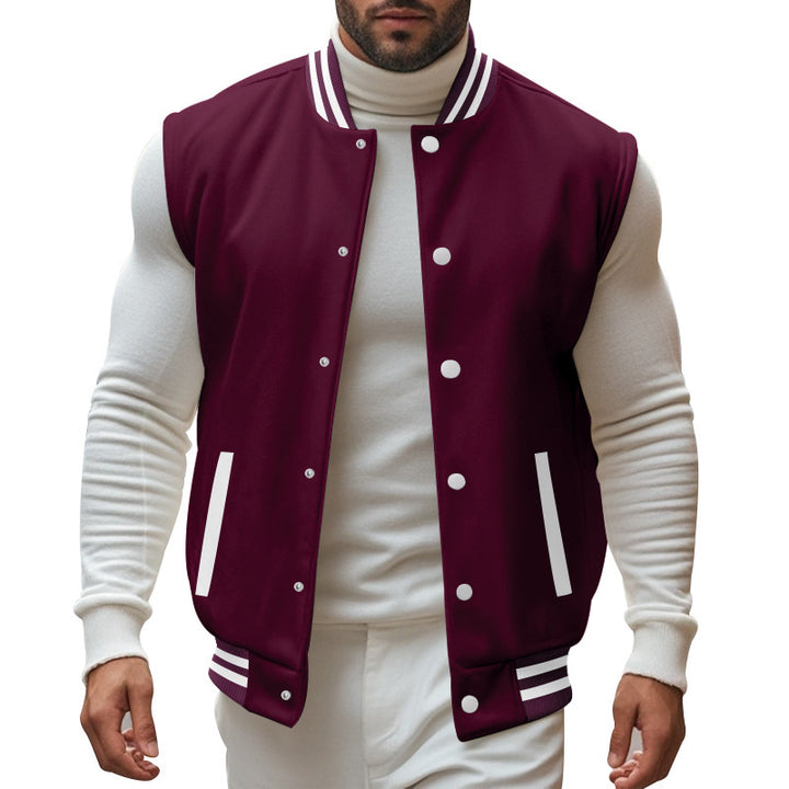 Sports jacket for men with button placket and breathable lining Lune London