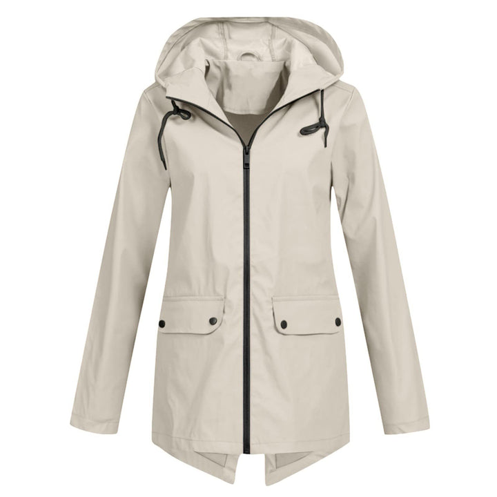 Women's water-resistant transitional jacket with adjustable hood and practical pockets Lune London