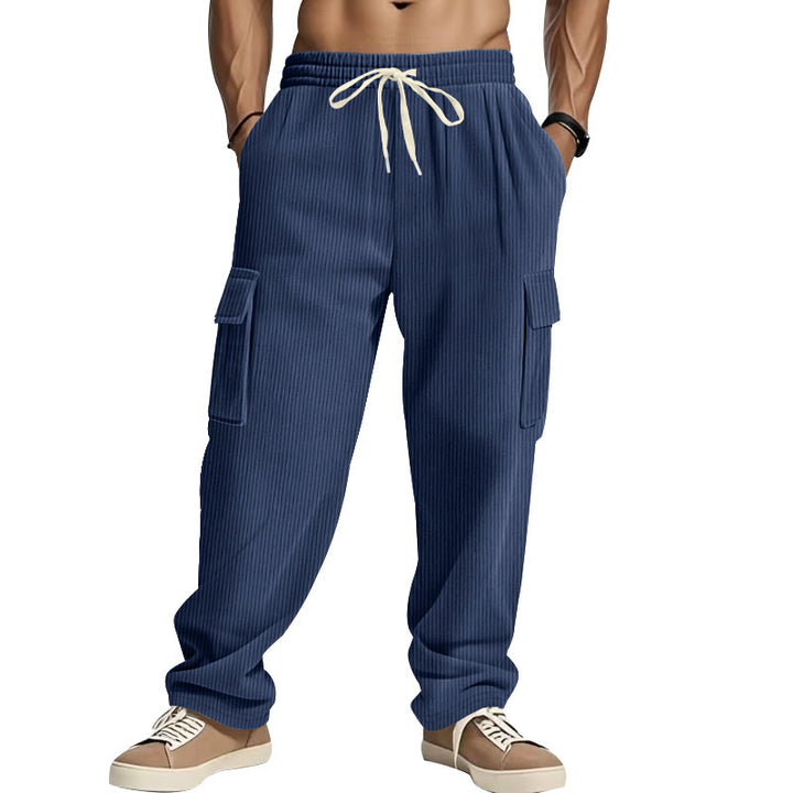 Casual corduroy pants for men with side pockets Lune London