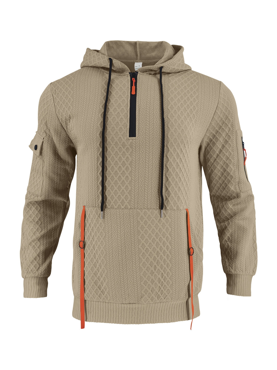 Men's functional hoodie with zipper and practical pockets Lune London