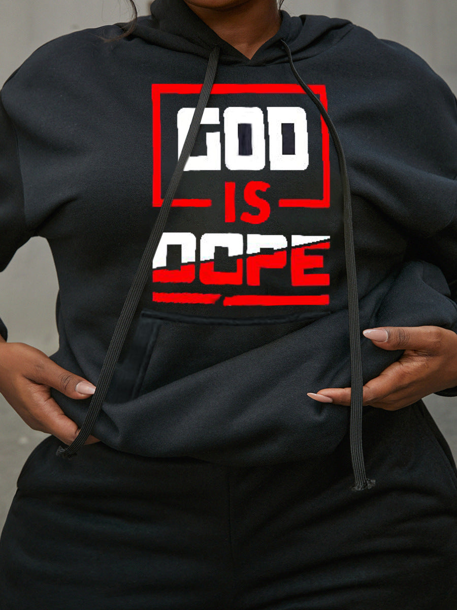 Men's sports hoodie and jogger pants set with inspiring Lune London inscription