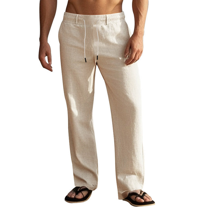 Casual beach pants for men with elastic waist and practical side pockets Lune London