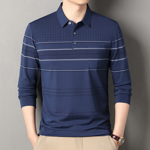Comfortable polo shirt for men with textured design and elegant details Amarae