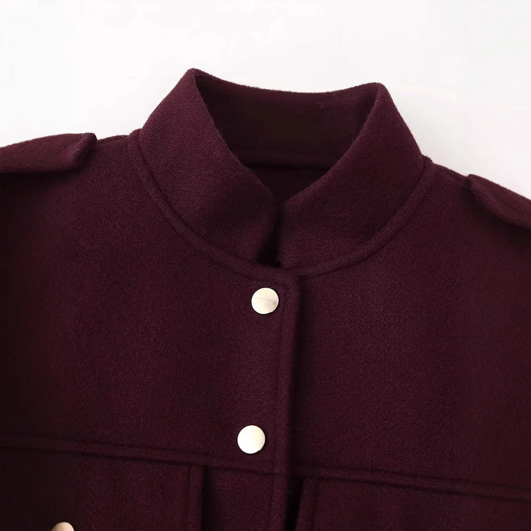 Elegant women's jacket in military style with practical pockets Lune London