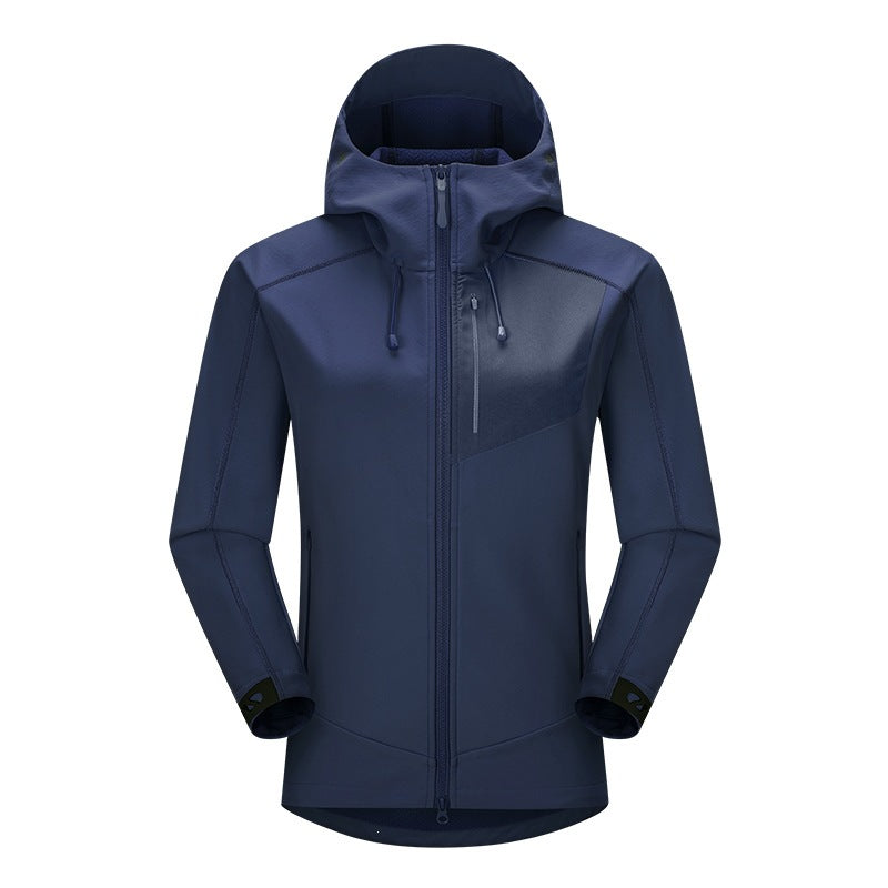 Men's Softshell Trekking Jacket with Hood breathable windproof stretch Amarae