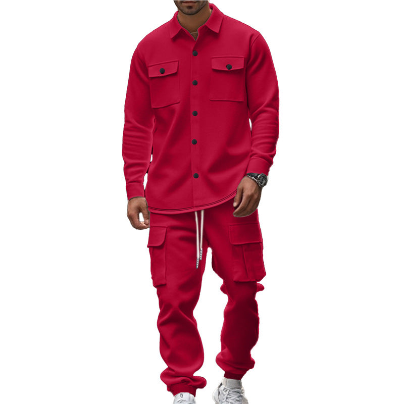 Casual men's set with functional pockets and chic and stylish design