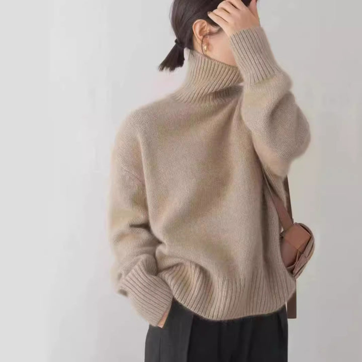 Sweater women with high collar Lune London