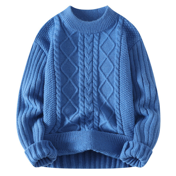 Ladies Cozy Knit Sweater with Twisted Pattern Lune London