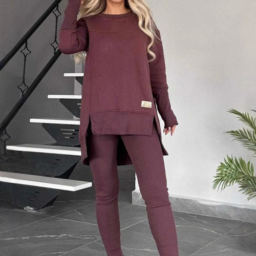 Cozy thick knit loungewear set for women Amarae