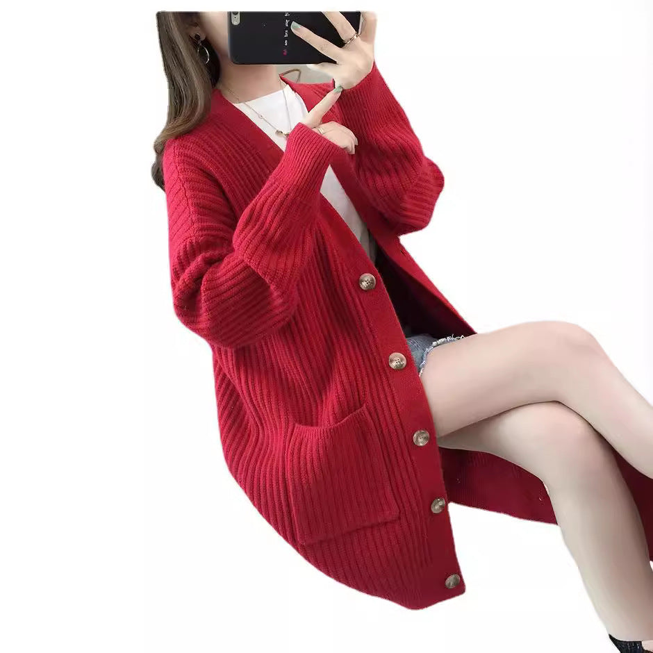 Cardigan femme avec poches et boutons Chic & Stil