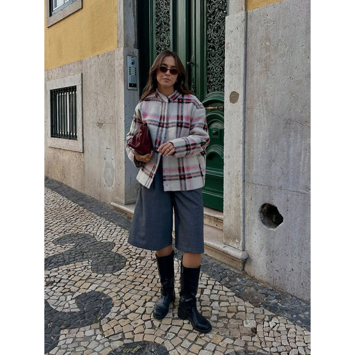 Plaid wool shirt for women Lune London
