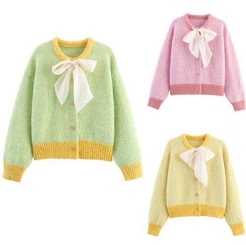 Ladies comfortable pullover with bow closure Amarae