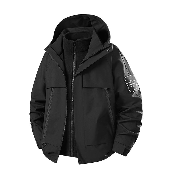 Men's two-in-one waterproof winter parka with removable fleece inner jacket Amarae