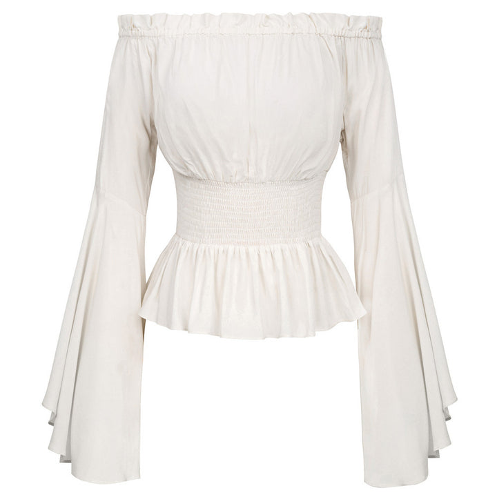 Blouse for women with an off-the-shoulder design and voluminous sleeves Lune Londonl