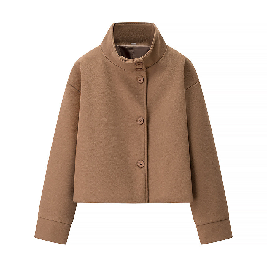 Veste de mode pour femmes avec col montant chic