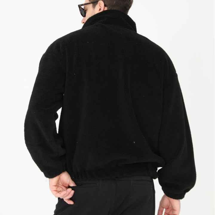 Comfortable teddy jacket for men with high collar Lune London