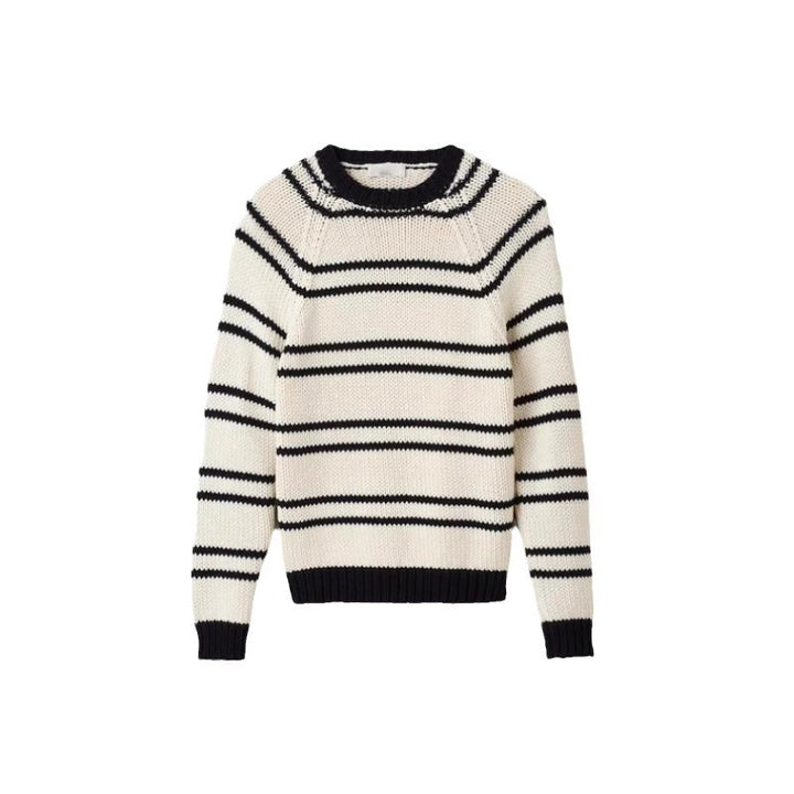 Pull à rayures tendance pour femmes en tricot épais Chic & Stil