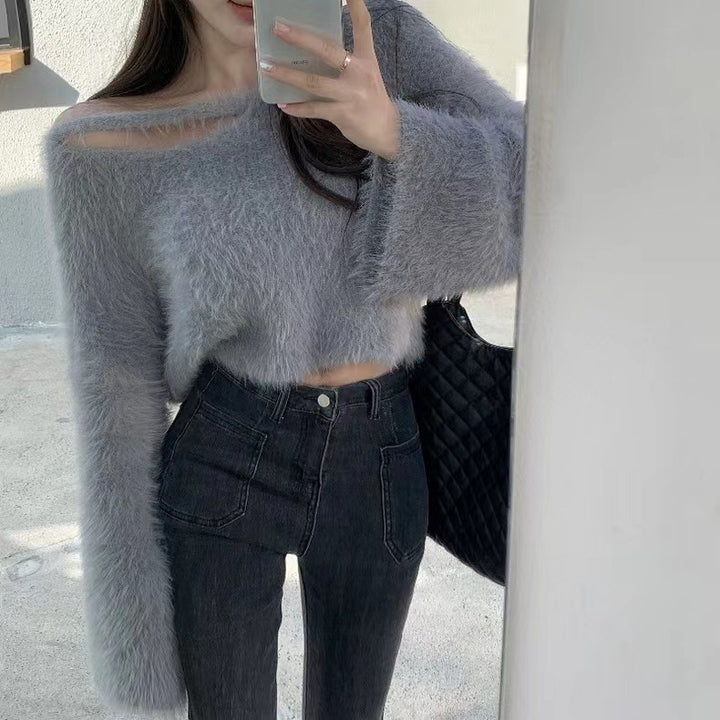Pull confortable pour femmes en matériau doux et coupe décontractée Chic & Stil