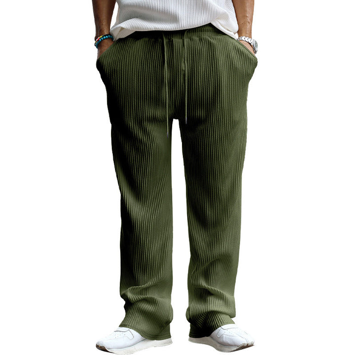 Lune London Casual Pleated Pants for Women with Elastic Waistband