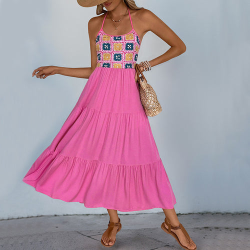 Chic Women's Maxi Dress with Frills inspired by Boho Amarae