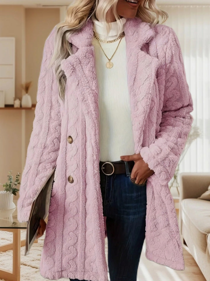 Ladies cozy fleece jacket with Amarae structure