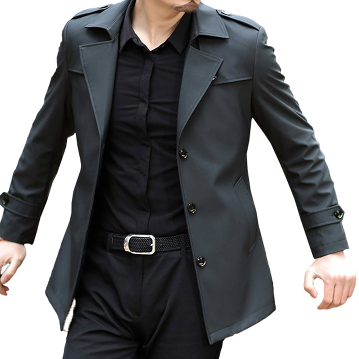 Elegant trench coat for men with practical cut and stylish details Amarae