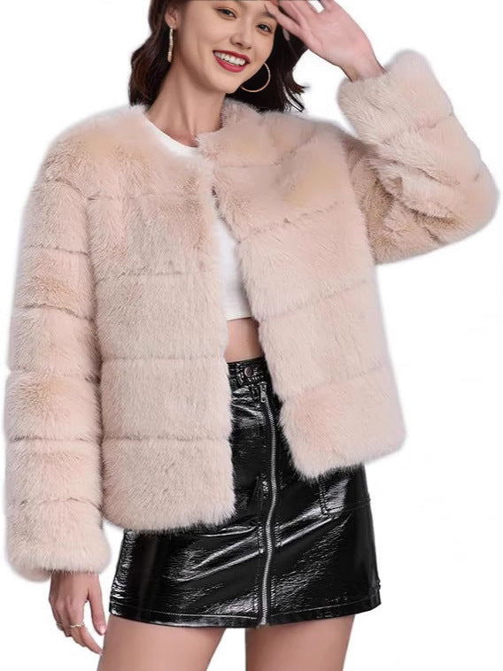 Ladies trendy Faux fur jacket Lune London