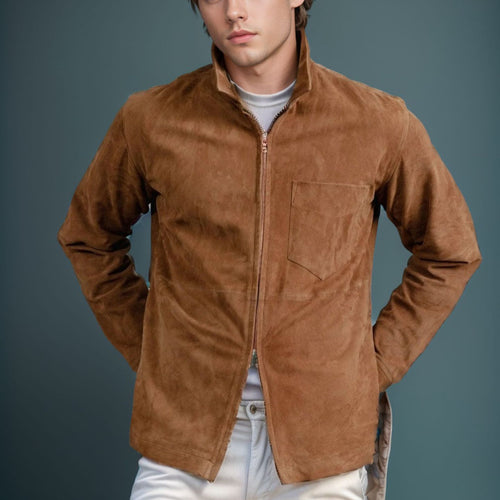 Stylish and high-quality suede jacket for men Amarae