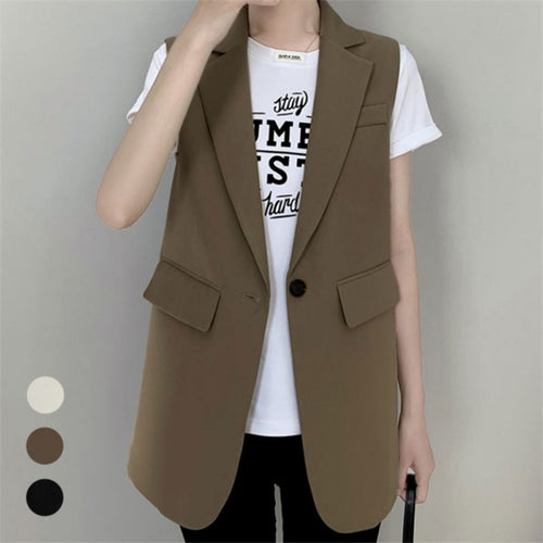 Amarae Fitted Sleeveless Jacket for Women