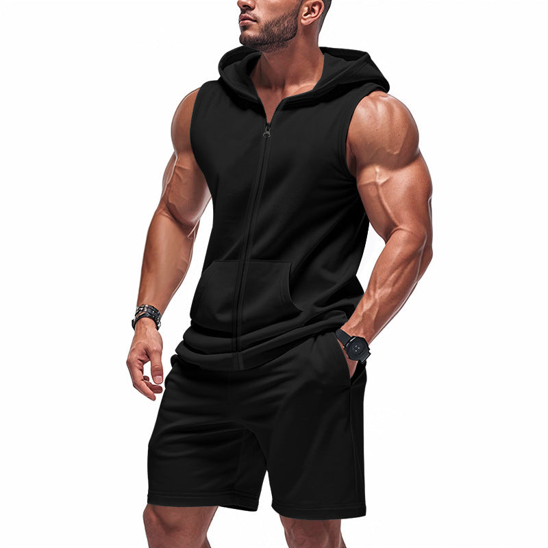 Men's sleeveless athletic jumpsuit with practical pockets Lune London