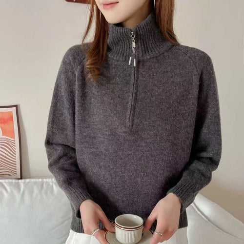 Pull confortable pour femmes avec col haut Chic & Stil