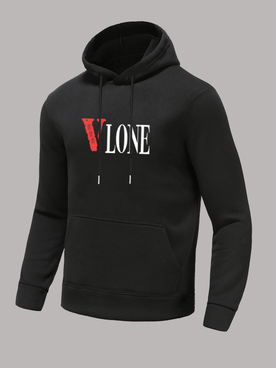 Men's hooded sweatshirt with trendy graphic print Lune London